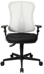 Topstar Irodai forgószék Head Point SY - BC03 fekete-fehér / Állítható magasságú karfa / Parketta görgő