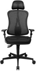 Topstar Irodai forgószék Head Point SYX fejtámlás - BC00 fekete-fekete / Állítható magasságú karfa / Parketta görgő