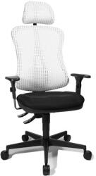Topstar Irodai forgószék Head Point PX fejtámlás - BC03 fekete-fehér / Karfa nélkül / Szőnyegpadlóhoz való görgő