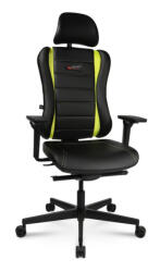 Topstar Sitness RS PRO Gamer forgószék - Fekete-ZöldFekete-Zöld / Szőnyeghez való görgő / Állítható karfa
