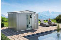 Biohort Szerszámtároló Fém Ház Biohort Panorama - P5, 273 x 318 cm, Ezüst/Metál