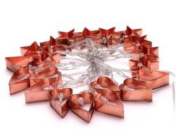 Iris 4616216 Csillag+szív alakú fém/4m/meleg fehér/20db LED-es/3xAA elemes fénydekoráció (MEN-R1-22263)