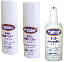 Pedimed lábdezodor spray natur 100 ml - bioszallito