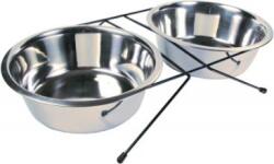 TRIXIE 24834 Fémtál Szett 2 Db-Os 2, 8 L-Es Állványos (TX-24834) (TX-24834)