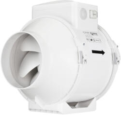 Dalap Műanyag axiális csőventilátor fordulatszám kapcsolóval, emelt teljesítménnyel, Ø 125 mm (3179)