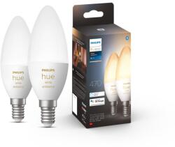Philips B39, Bluetooth, Zigbee, E14, 4W (25W), 470 lm, fehér környezeti fény (2200-6500K), LED izzó, 2 db
