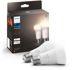 Philips 2 db Philips Hue Smart LED izzót tartalmazó csomag, Bluetooth, Zigbee, A60, E27, 9, 5 W (75 W), 1055, meleg fehér fény (2700 K)