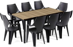 Keter Parker Large 8+1 kerti bútor garnitúra szett kőris-grafit 260574_207061_8