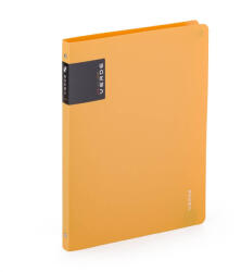 KARTON P+P Műanyag gyűrűskönyv A/4, 4 gyűrűs, VERDE, mustársárga (KPP-2-855) - officetrade