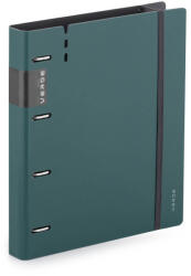 KARTON P+P Műanyag gyűrűskönyv A/4, 4 gyűrűs, vastag borító, VERDE, mélyzöld (KPP-2-686) - officetrade