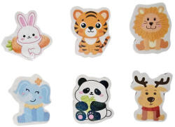  Radír állatkák, kb. 3x4 cm, 6 féle változat (KDS-612787)