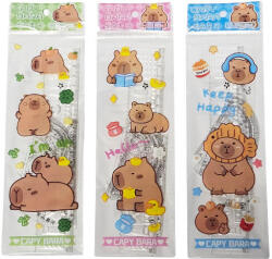  Vonalzókészlet, közepes, műanyag, 4 db-os, hajlítható, (egyenes 20cm, szögmérő, háromszög), kapibarás csomagolásban (KDS-581086) - officetrade