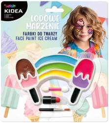 DERFORM Arcfesték, tégelyes, 10 db-os, Ice Cream, Kidea (DFM-FDTLM9KA) - officetrade