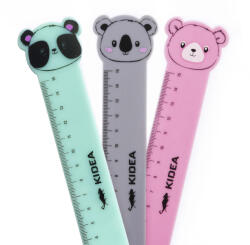 DERFORM Állatos vonalzó, 15cm, 3 féle változat (koala, panda, maci), Kidea, 1 db (DFM-LF15CMKAD) - officetrade