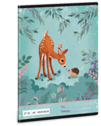 Ars Una My Secret Garden tűzött füzet A/5, 32 lap kockás, őzikés (ARS-53633392) - officetrade