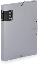 KARTON P+P Műanyag füzetbox A/4, PASTELINI, pasztell szürke (KPP-2-733)