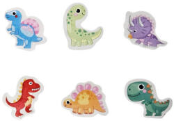  Radír dinoszauruszok, kb. 3x4 cm, 6 féle változat (KDS-612794) - officetrade