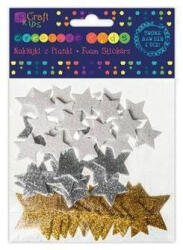 DP CRAFT Dekorgumi, öntapadós, csillagok, 45 db-os (DPC-KSPI-067)