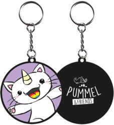 Pummeleinhorn Purricorn Unikornis cica kulcstartó, kerek, gumi (PME-11343) - officetrade