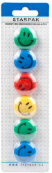 STARPAK Smiley, emoji mágnes szett, 6 db-os, színes (STK-378347) - officetrade