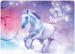 DERFORM Unikornis asztali alátét, 30x40cm, JR15, lila (DFM-PLAJR15) - officetrade