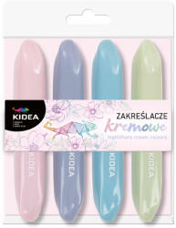 DERFORM Szövegkiemelő, 4 db/csomag, Kidea, pasztell színek (DFM-ZKFKA)