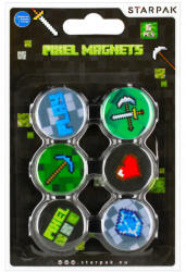 STARPAK mágnes szett, 6 db-os, Minecraft mintás (STK-528366) - officetrade