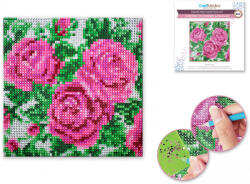 MULTICRAFT Gyémántfestés szett, 16x16cm, rózsa (MLC-CK120B) - officetrade