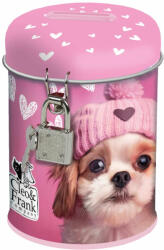 DERFORM Cleo and Frank persely, kerek, CF42, kutyás, rózsaszín (DFM-SKCF42)