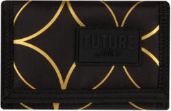 DERFORM Lányos pénztárca, 12x8cm, DF39, fekete-arany (DFM-PFDF39) - officetrade