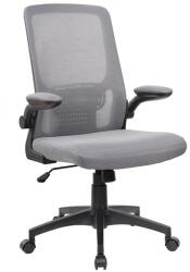 Antares Mulberry szürke-fekete hálós felhajtható karfás forgószék (MULBERRY HÁLÓ SZÜRKE* VÁZ FEKETE*) - bestbyte