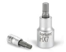 Fortum bitdugófej imbusz, 1/4", 61CrV5/S2, mattkróm; 6mm (HX6) (4701606)