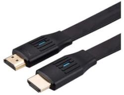 Valueline Kábel HDMI 2.1 HDMI - HDMI, Flat kábel, 8K@60Hz, Ethernet M/M, 1m, fekete (11.99. 5906-20) (11.99.5906-20)
