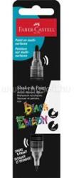 Faber-Castell Black Edition Shake&Paint fekete kétvégű akrilfilctoll (FABER-CASTELL_FC285598) (FABER-CASTELL_FC285598)