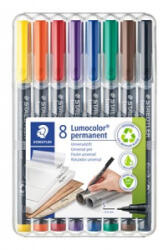STAEDTLER Alkoholos marker készlet, OHP, 0, 4 mm, 'Lumocolor 313 S', 8 különböző szín (TS313WP8) (TS313WP8)