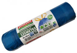 Mazzini Szemeteszsák, újrahasznosított húzófüles, 110 l, 10 db, 60x100 cm, 28 , , kék (KHK917) (KHK917)