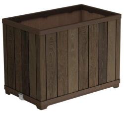 Keter Deco téglalap alakú magas virágcserép, diófa (261035) - epenta