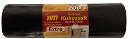 TUTI Szemeteszsák, extra erős, 200 l, 10 db, 95x120 cm, 32 , 'Extra', fekete (KHT991) (KHT991)