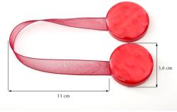 Eurofirany Dekoratív rögzítő mágnessel bordó színben (E21-230403-0)