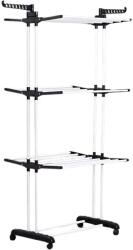 SDEPOT S Depot függőleges szárító állvány, összecsukható, ruhák, ágytakarók, cipők, kanapéhuzatok szárítására, fekete (USCATOR_3_NIVELE_NEGRU) Ruhaszárító