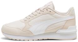 PUMA Puma, ST Runner v4 NL műbőr sneaker textil betétekkel, Fehér, Halvány rózsaszín, 39 EU (399739-03-6)