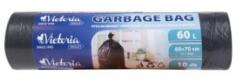 Victoria Szemeteszsák, 60 l, 10 db, 60x70 cm, (KHVF60) (KHVF60)