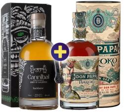 Don Papa Baroko GBX 0, 7l 40% + Cannibal Backbone - Citrus & Rhum 0, 7l 40% GB szett