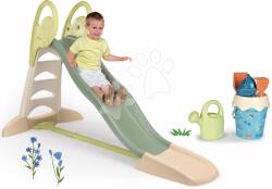 Smoby Set tobogan cu dublu val și set găleată Ocean Toboggan XL Life Smoby lungimea suprafeței de alunecare 230 cm cu apă (SM820304-4)