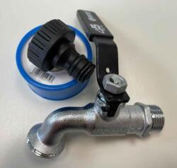 Arco 1/2″-3/4″ Golyós kerticsap + gyorscsatlakozó + teflonszalag (PG413T) (PG413T)