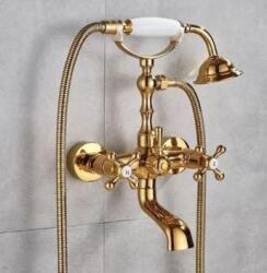 Balneum Arany - Bronz Antik Kádtöltő és Zuhany csaptelep (BL-PM23)