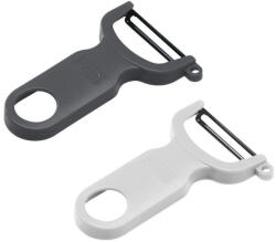 KUHN RIKON 24285 SWISS zöldséghámozó 2-es szet fekete / fehér (24285)