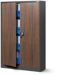 JAN NOWAK KEVIN | 1386 Fém iratszekrény / DIÓFA MINTÁVAL színben (1386)