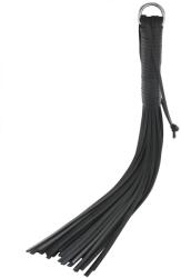  Xavier bőr korbács, fekete -60cm - szexshop