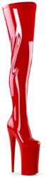 Pleaser hosszú szárú piros lakk csizma, No. 4000. 38-as - sex-shop